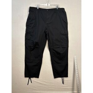 Camo Distributors‎ Mens Black Ripstop Combat Trousers Cargo Pants XL USA Made